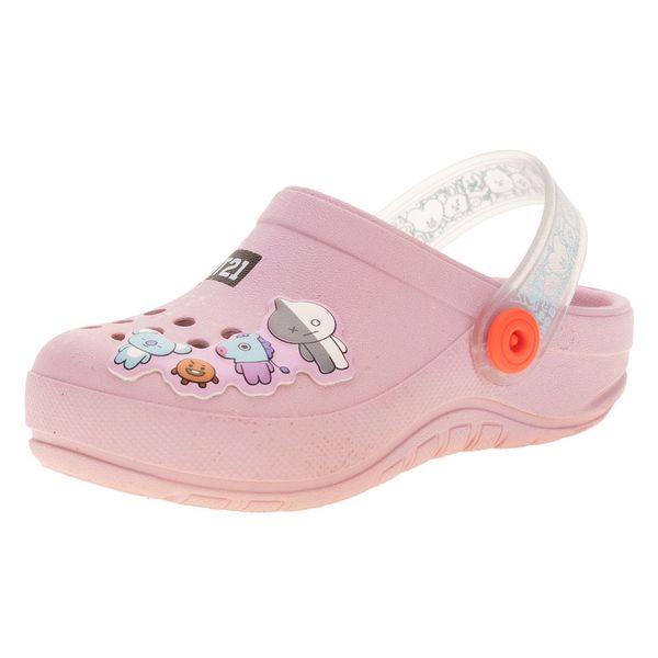 Babuche BT21 Cute Friends Grendene Kids - 22696 ROSA 23/24