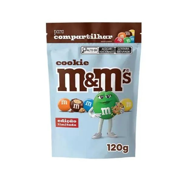 Chocolate M&M Cookie Ao Leite 120g