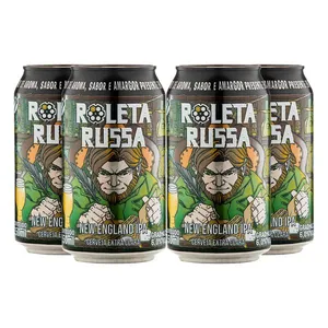 Pack 4 Cervejas Roleta Russa New England IPA Lata 350ml