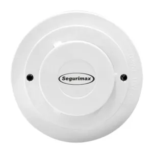 Detector de Fumaça Óptico Contato Seco 12/24V Segurimax Detector Óptico de Fumaça - Contato Seco - 12/24V