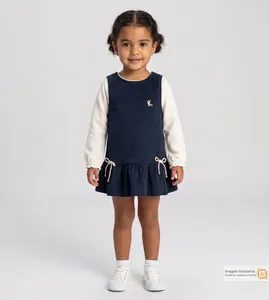Salopete com Blusa Ternura Marinho - 2