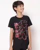 Camiseta Juvenil Algodão Texturizada Sonic Manga Curta Preta 14