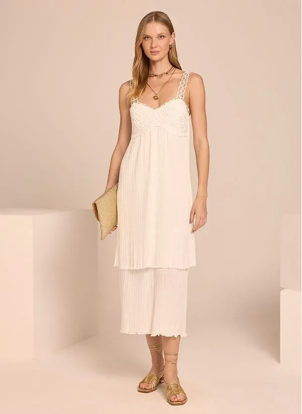 Vestido Le Lis Iris Tricot Midi Feminino PP