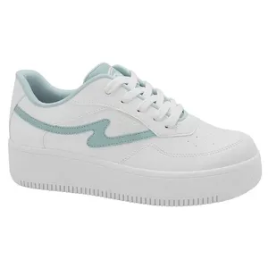Tênis Feminino Casual Detalhes Quiz Branco Branco - 35