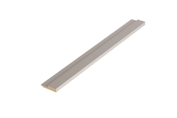 Acabamento MDF Ripado Macho 270cm Eucatex Acabamento Ripado Macho MDF Resistente à Umidade Fumê 270cm