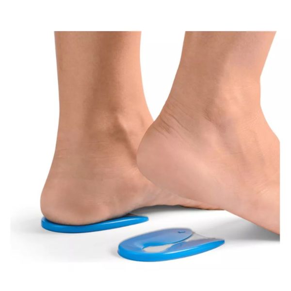 Calcanheira de silicone para esporão de calcanhar, fascite plantar, tendinite, bursite, artralgia - Hidrolight