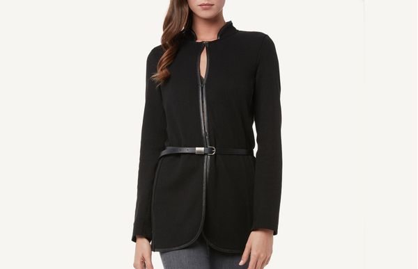 Cinto De Couro Ecológico - Preto M/G