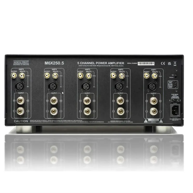 Amplificador Musical Fidelity M6x 250.5 multicanal 5 Canais 150 watts - 115v