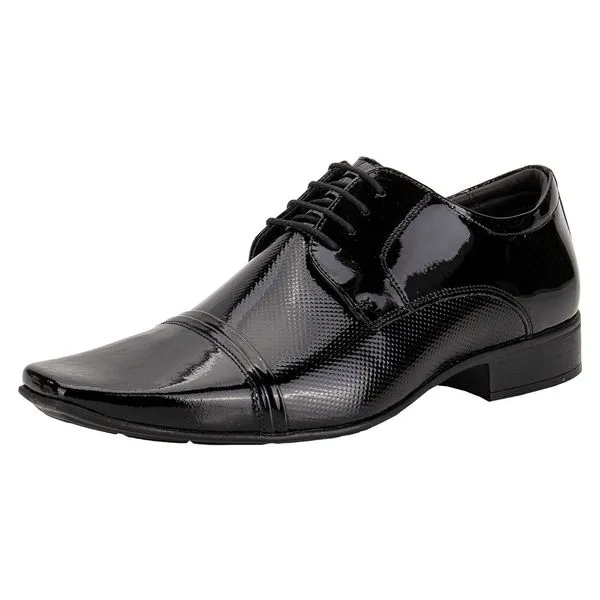 Sapato Masculino Social Air Fillipo Jota Pe 77700 VERNIZ/PRETO 41