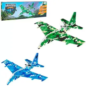 Mini Avião Planador Militar A Bateria - Wellmix