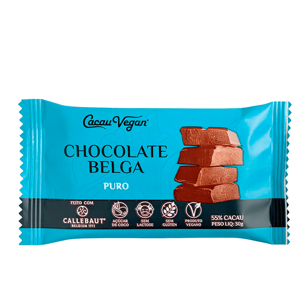 Chocolate Puro Belga Cacau Vegan – 30g