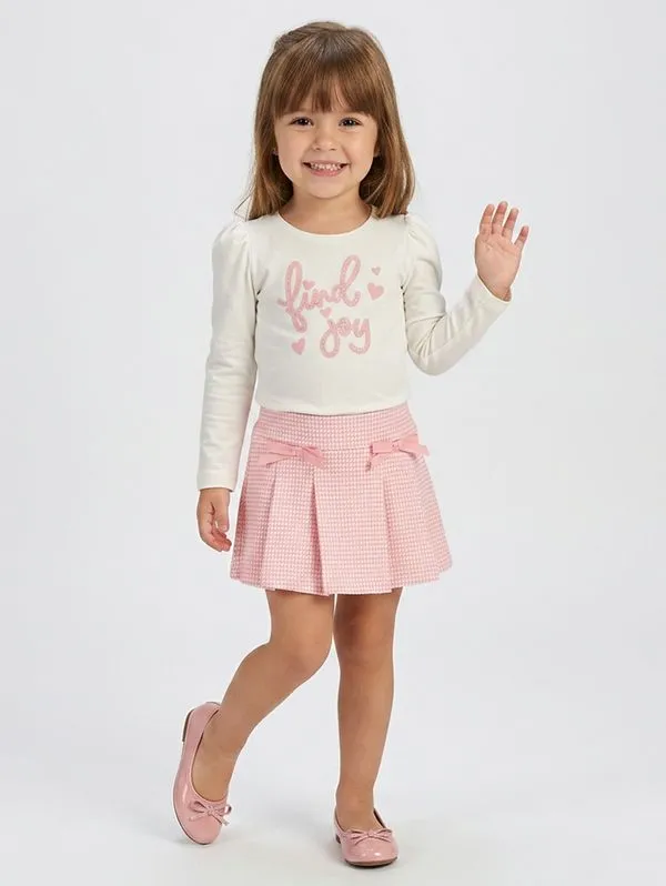 Conjunto Longo Estampada Infantil Para Menina- NATURAL 3
