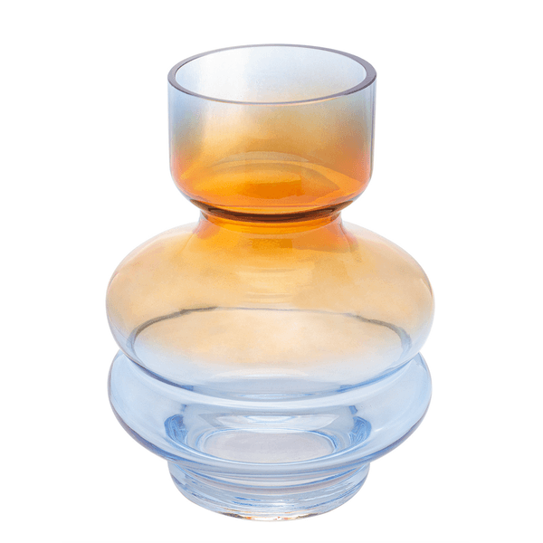 Vaso de Vidro Wolff Vidro Colorido 14x20cm