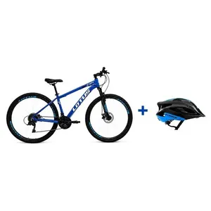 Bicicleta Cairu Aro 29 Lotus CXR 17.5 21V Alumínio Azul E Branco (MP)