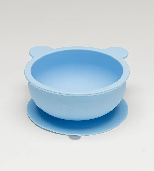 Bowl em Silicone com Ventosa Azul Twibex Azul