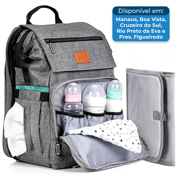 Mochila Pillani Para Fraldas Bebê A-BI
