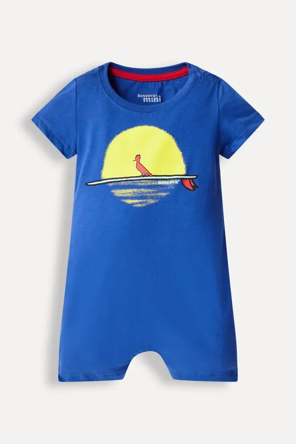 Macaquinho Mc Bb Long Board Sunset Azul Ocean - 1