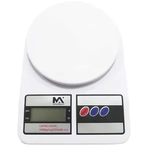 Balança De Cozinha Digital Alta Precisão Maxmidia 10kg Branco (MP)