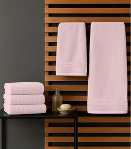 Kit Toalha De Rosto E Banho Algodão Rovitex Home Rosa UN / Rosa