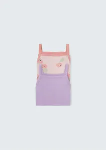 Kit Com 2 Bodies Bebê Menina - Rosa 03M