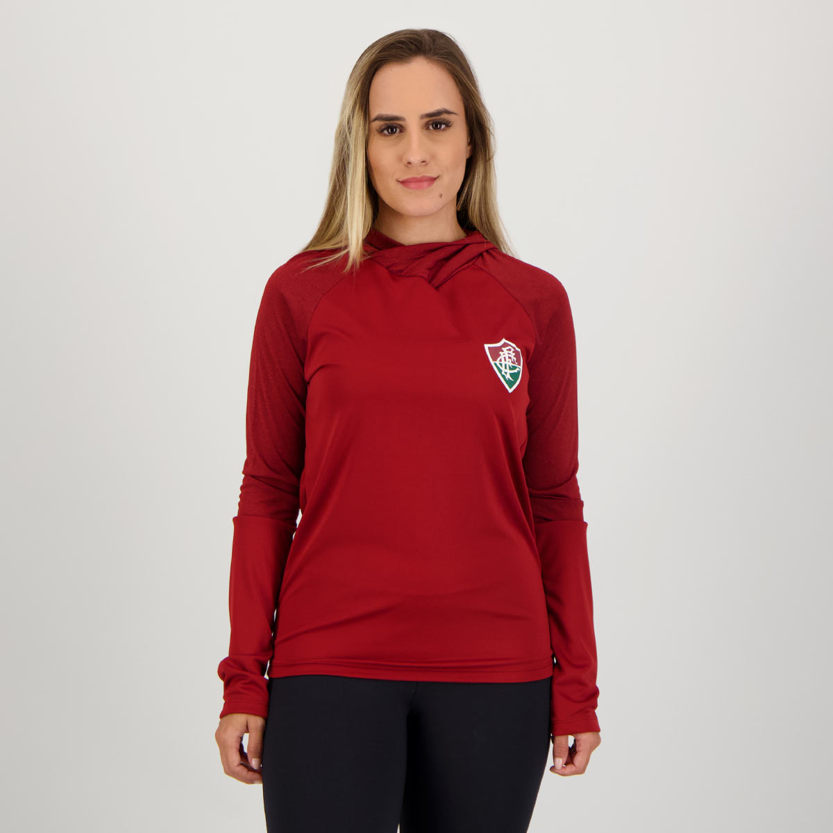 Camisa Manga Longa Fluminense Utter Feminina Vinho