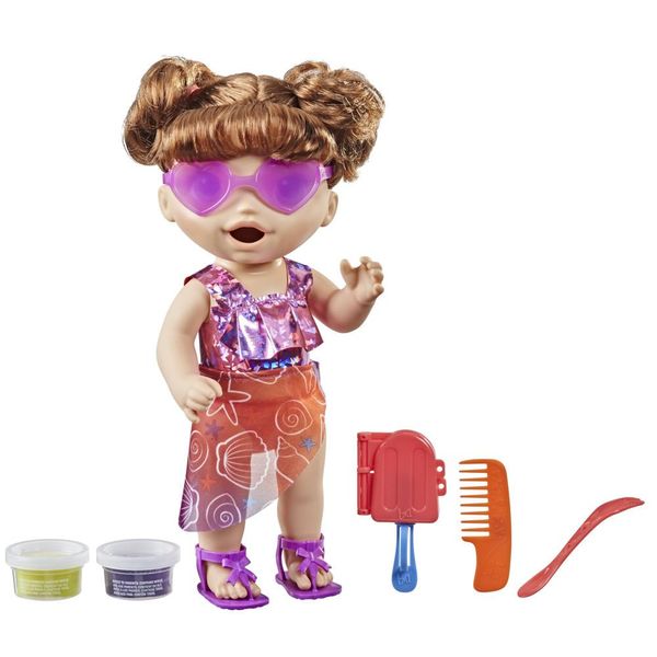 Boneca Baby Alive - Dia na Praia - Cabelos Castanhos - F1681 - Hasbro