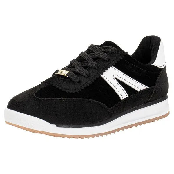 Tênis Feminino Casual Vizzano 1450102 PRETO/BRANCO 37