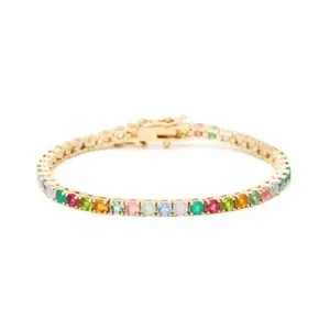 Pulseira Vanguarda Potenza Crístais Turmalina Rosa Citrino E Peridoto