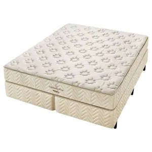 Conjunto Box Queen Espuma D33 Minaspuma Celebrate Plus One Face 158x198x65cm
