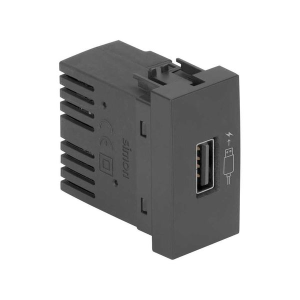 Módulo Carregador Usb Tipo C 2.1A Bivolt Grafite 30/35 Simon