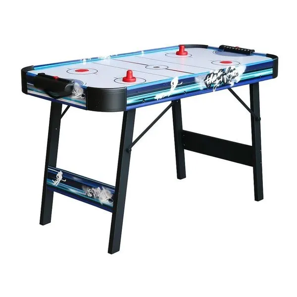 Mesa Hockey Air Completa Com Marcador Discos E Rebatedores