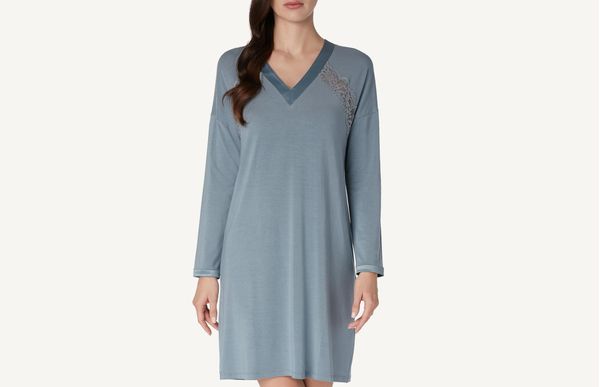 Camisola De Modal Romatic Ballerina - Azul G