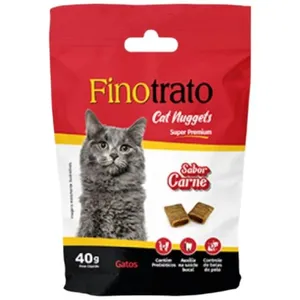 Petisco Gatos Nuggets Finotrato Carne 40g (MP)