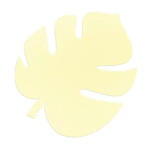 Folhagem Costela de Adão Amarelo Candy Color de Papel com 8 Unidades P