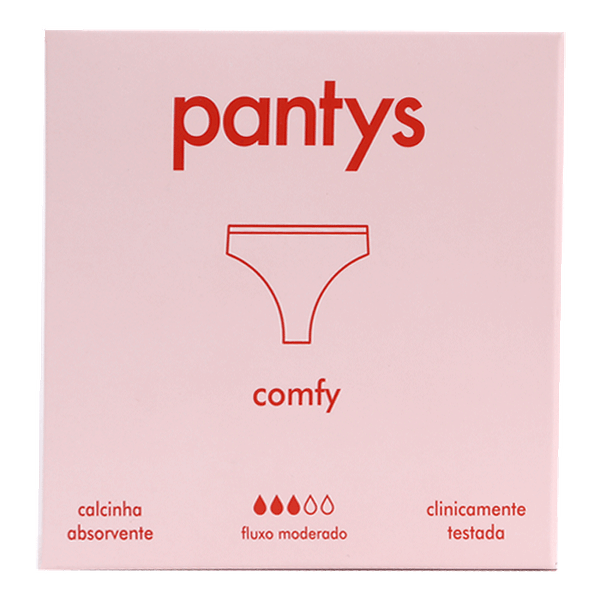 Calcinha Absorvente Pants Comfy Fluxo Moderado PP 1 Unidade