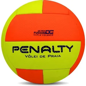 Bola de Vôlei de Praia XXI LJ-AM-RX PU Super Soft Ultra Fusion Laranja e Amarela e Roxa Penalty Bola de Vôlei de Praia XXI LJ-AM-RX Ultra Fusion Laranja e Amarela Penalty