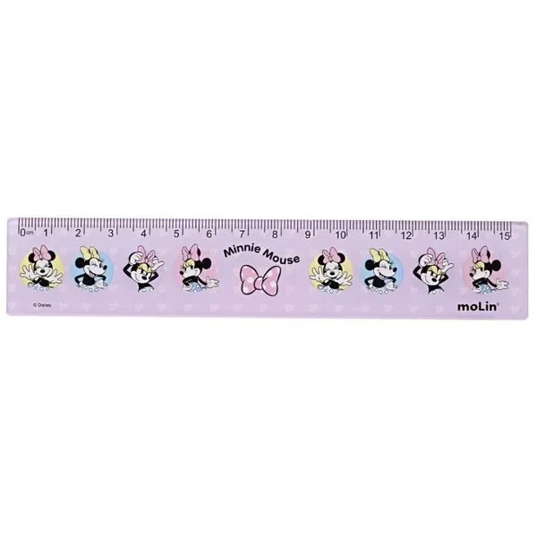 Régua Molin do Brasil Disney Minnie Mouse Estampa 2 Escolar 15CM com Duas Opções de Estampas 1 Unidade Régua Molin do Brasil Disney Minnie Mouse Estampa 2 Escolar 15CM 1 Unidade
