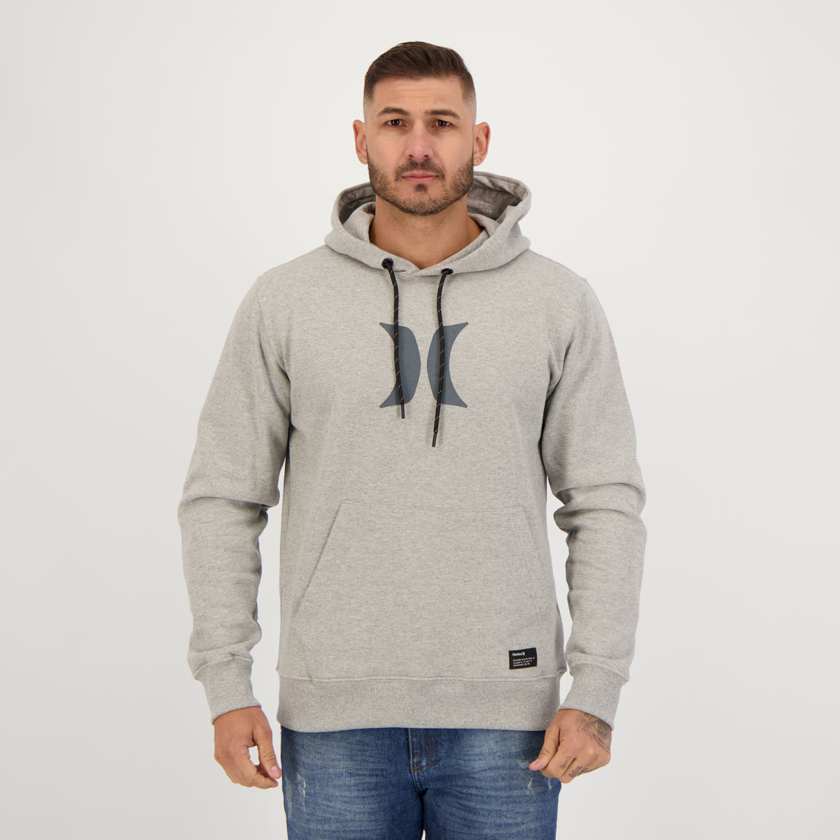 Moletom Hurley Icon Clasic Cinza