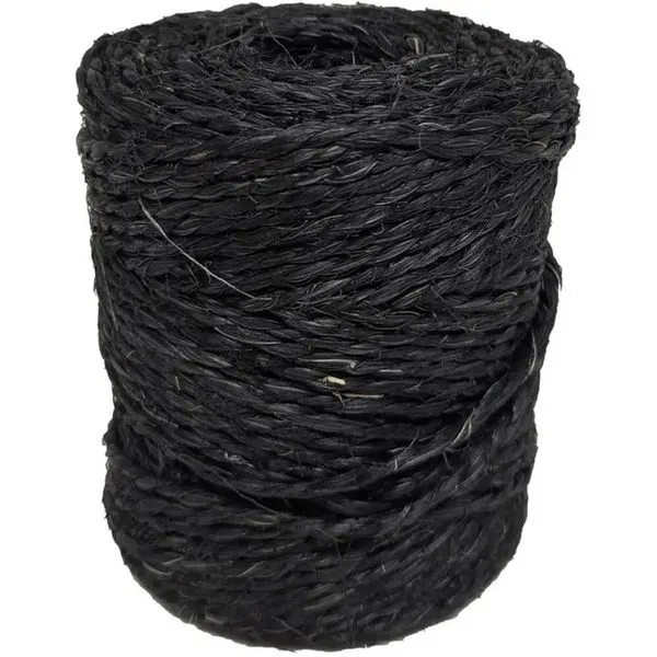 Fio De Sisal 2,5mm Preto Nero 80 Metros - Z0902023100 - Sisalsul