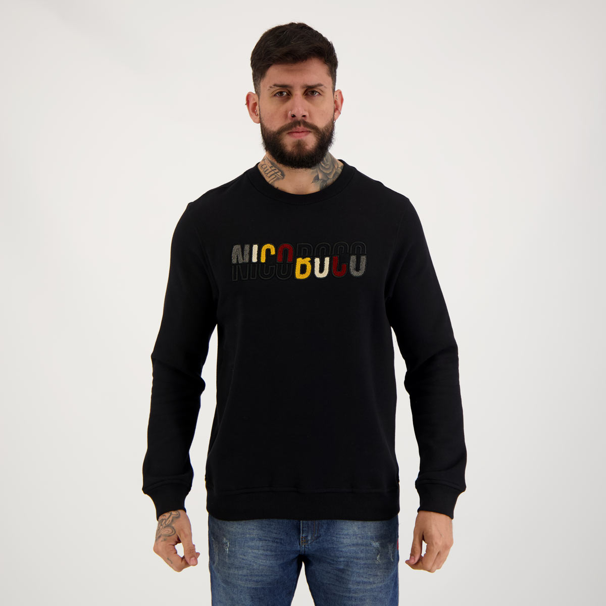 Moletom Nicoboco Addu Preto