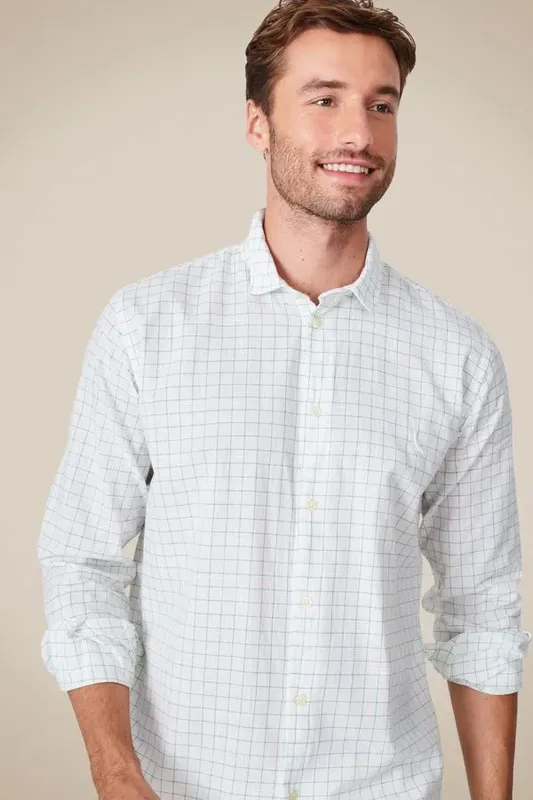 Camisa Ml Xadrez Athletic Off White - P