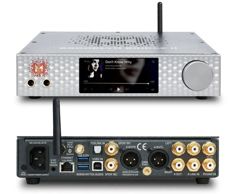 Mytek DAC Brooklyn Bridge II ROON CORE 4TB Silver - DAC, Streamer e Roon Core Integrado