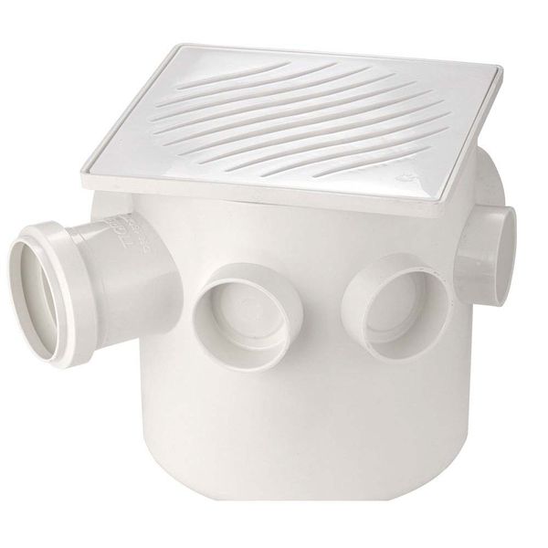 Caixa Sifonada Para Grelha Quadrada 150x150x50 101 BrancoTigre