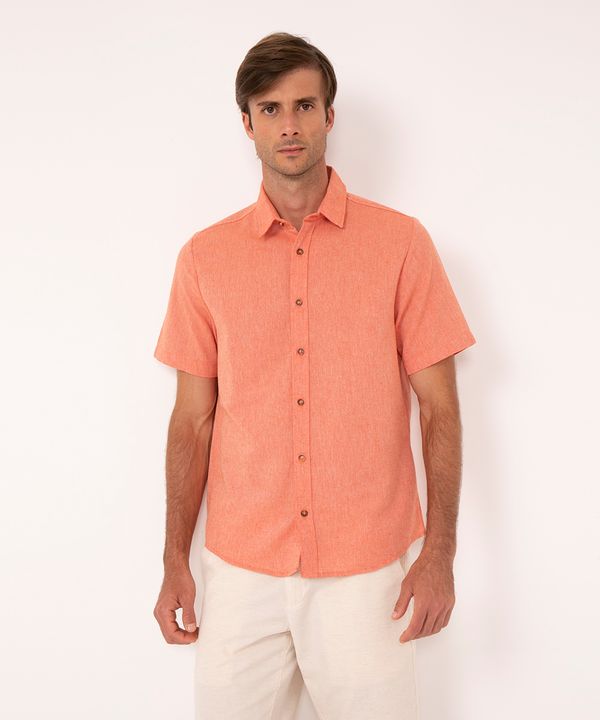 camisa comfort manga curta coral GG