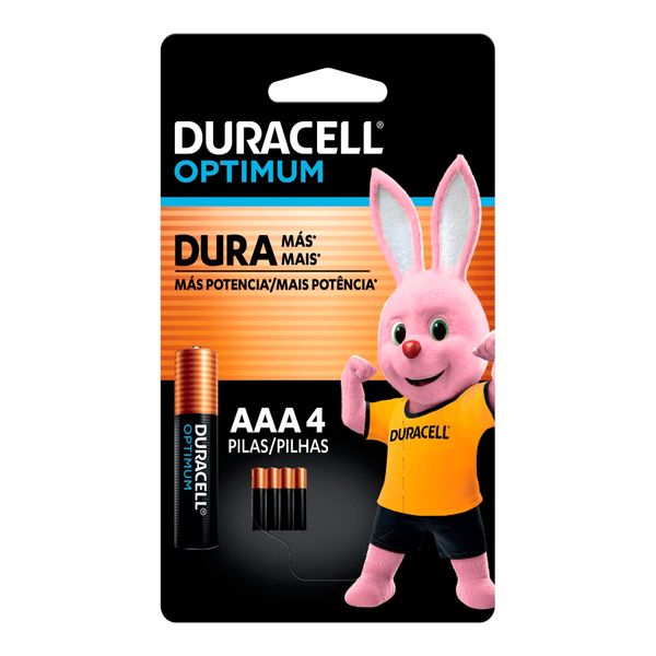 Pilhas Duracell Optimum AAA 4 4 Unidades