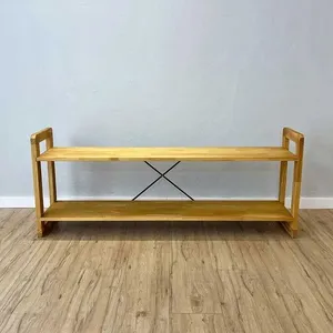Rack para TV Linea 141,5cm em Madeira Pinus Nozes Artfactory Design