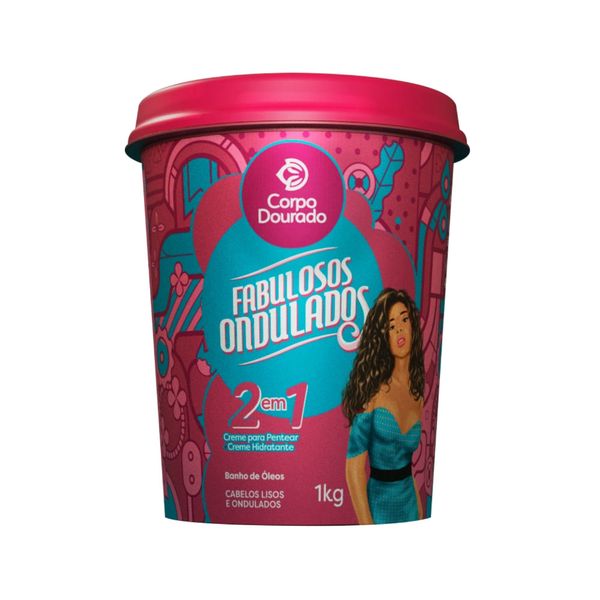Creme Para Tratamento Corpo Dourado 1Kg Fabulosos Ondulosos