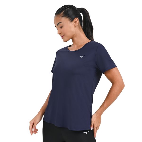 Camiseta de Corrida Feminina Mizuno Pro Uv P Azul