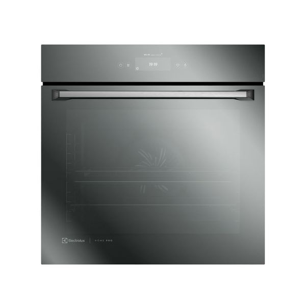 Forno de Embutir Electrolux Elétrico 80L Home Pro c/ AirFryer, Wi-Fi e VaporBake Espelhado (OE9XS) 220V