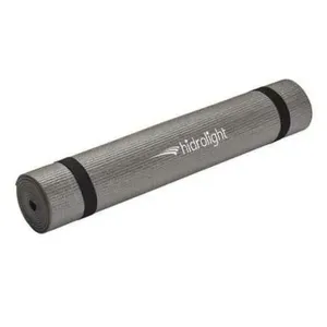 Tapete para Exercícios Yoga e Pilates com Amortecimento Flexível e Lavável Cinza Hidrolight Tapete para Exercícios Yoga e Pilates Amortecimento Lavável Cinza Hidrolight